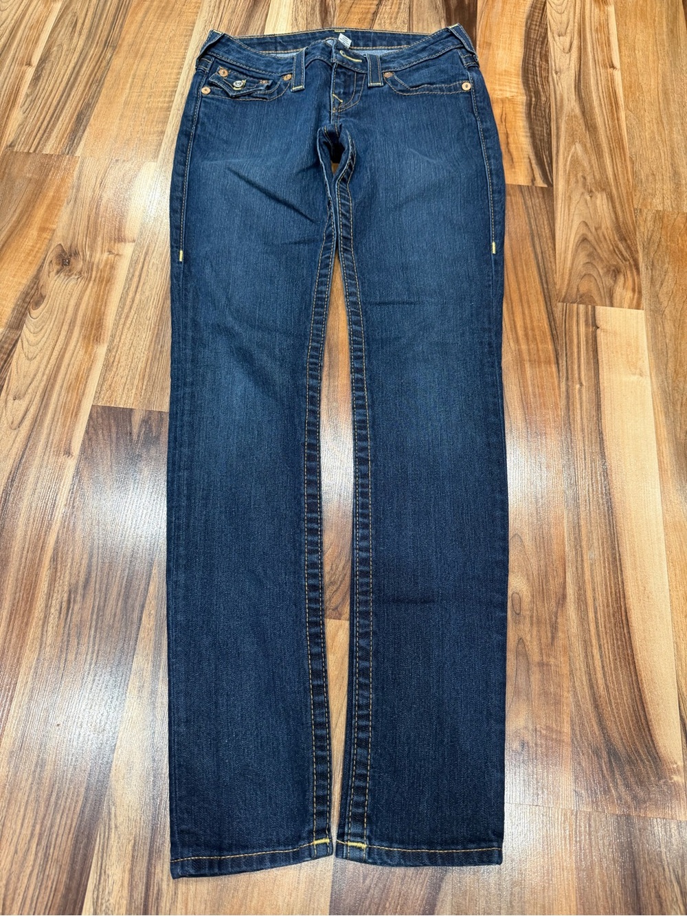 True Religion Women's Dark Indigo Skinny Jeans
